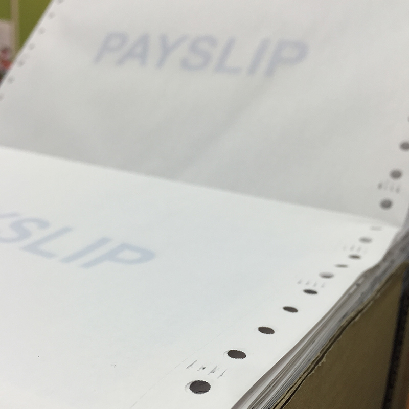 9.5" X 11" 3 ply 2 ups NCR Payroll Envelopes